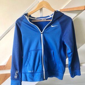 Nike Elite Therma Fit Blue Jacket Hoodie